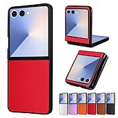 economico Cover Samsung-telefono Custodia Per Samsung Galaxy Z Flip 7 Z Flip 7 FE Z Flip 6 Z Flip 5 Copertura Posteriore Resistente agli urti Retrò TPU Pelle PU