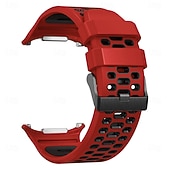 halpa Samsungin kellon rannekkeet-Kellon ranneke varten Samsung Galaxy Katso Ultra Ruostumaton teräs Silikoni Korvaus Hihna Kaksisävyinen Säädettävä Ruostumattomasta teräksestä valmistettu solki Urheiluhihna Ranneke