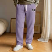 economico Pantaloni della tuta-Per uomo Nido d&#039;ape Pantaloni Eleganti Pantaloni a Nido d&#039;Ape Coulisse Tasca Frontale Semplice Comodità Lunghezza intera All&#039;aperto Casa Feste Moda Chic &amp; Moderno Marrone Scuro Nero Elasticizzato