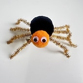 levne Halloweenské kostýmy pro děti-Děti Dívčí Doplňky do vlasů Sladký Venkovní Dovolená SPIDER Černá Bílá