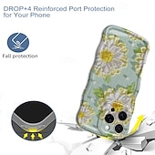 economico Cover per iPhone-telefono Custodia Per iPhone 16 Pro Max Plus 16 15 Pro Max Plus Copertura Posteriore Resistente agli urti Fiore Floreale TPU