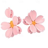 cheap Fruit &amp; Vegetable Tools-2pcs Cherry Blossom Magnetic Bag Clips Reusable Pink Flower Food Storage Clamp Decorative Plastic Hexagon-Shaped Fridge Magnet for Kitchen, Office, and Home Decor