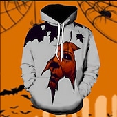 levne Mikiny s kapucí-pátek 13 Jason Voorhees Kapuce Pullover Postavička Grafika Pro Pánské Dámské Unisex Dospělé předvečer Všech svatých Karneval 3D tisk Výkon Párty