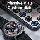 Χαμηλού Κόστους Smartwatch-LOKMAT ZEUS 4 PRO Εξυπνο ρολόι 1.43 inch Έξυπνο ρολόι Bluetooth Παρακολούθηση θερμοκρασίας Βηματόμετρο Υπενθύμιση Κλήσης Συμβατό με Android iOS Γυναικεία Άντρες Μεγάλη Αναμονή Κλήσεις Hands-Free