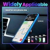 ieftine Serviciul vehiculului-Suport auto ultra magnetic flexibil, cu aspirație puternică, suport reglabil pentru bord, suport magnetic pliabil pentru telefon mobil, suport universal pentru navigație GPS