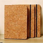 Недорогие Блокноты и планировщики-Блокнот в твердом переплете формата А5 из пробковой бумаги, идеи подарков для писателей, журналистов, деловых встреч