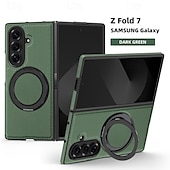 economico Cover Samsung-telefono Custodia Per Samsung Galaxy Piegatura a Z 7 Z Fold 6 Z Fold 5 Z Fold 4 Copertura Posteriore Magnetico Cavalletto Resistente agli urti Retrò TPU Pelle PU