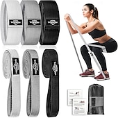 cheap Tool Accessories-Fabric Resistance Bands for Working Out, 6Pack Non-Slip Exercise Bands for Women and Men, Fabric Booty Bands for Home, Fitness, Pilates, Stretching