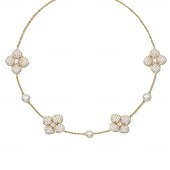 voordelige Kettingen-Choker ketting Zirkonia Kunstdiamanten Dames Elegant leuke Style Bloemig Bloemvorm Bruiloft Onregelmatig Kettingen Voor Bruiloft Feest Verjaardag