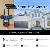 お買い得  屋内IPネットワークカメラ-ソーラーカメラ 屋外 ワイヤレス Wi-Fi 3レンズ ソーラーセキュリティカメラ 360度パノラマ &amp;チルト、死角なし、スマートAI、人間検知、追跡、カラーナイトビジョン、双方向通話、サイレンアラーム、携帯電話不要
