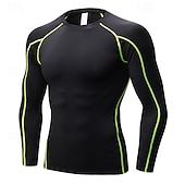economico T-shirt e Canottiere da Corsa-Per uomo Maglia a compressione Strato di base per l&#039;allenamento T-shirt Fitness Manica Lunga Top Athleisure Autunno Asciugatura Rapida Palestra Pallacanestro Atletico abbigliamento sportivo