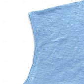abordables Débardeurs-Homme T-shirt Sans manches Manche Courte Manches Courtes Col rond Été Uni Mode Classique Occasionnel 3 Pièces Basique Pur Occasionnel Rue Sports H T-shirt haut de gamme pour homme