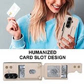 Χαμηλού Κόστους Samsung Θήκη-τηλέφωνο tok Για Samsung Galaxy Z Fold 7 Z Διπλώστε 6 Z Fold 5 Z Fold 4 με λουράκι καρπού Σταντ ποδηλάτου Υποδοχή κάρτας Ρετρό TPU PU δέρμα