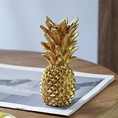 Недорогие Свечи и подсвечники-Винтажный золотой подсвечник в форме ананаса, настольный канделябр из смолы для дома, отеля, свадьбы &amp;украшения для праздничного стола
