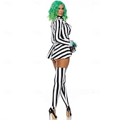 levne Dámské Kostýmy-Beetlejuice Beetlejuice Úbory Punčocháče Cosplay kostým Filmové kostýmy for Dámské Dospělí předvečer Všech svatých Karneval Výkon Párty