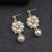 halpa Korusetit-Korusetti 2 Vihreä Helmi Kromi 1 Kaulakoru Korvakorut Naisten Tyylikäs Vintage Muoti Vintage-tyyli Perinteinen Korusetti Käyttötarkoitus Häät Juhla Häävieras