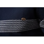 baratos Suéteres e Cardigans Elite Masculinos-Homens Pulôver Tricotar Tops regulares Half Zip Listas Tecido Colarinho Clerical Legal Pulôver Escola Férias Roupa Primavera Outono Preto Azul Marinho Escuro S M L