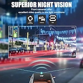 זול DVR לרכב-מצלמת רכב עם 4 ערוצים, קדמית אחורית, שמאל ימין, מצלמה מסתובבת 360 מעלות, מצלמת רוורס, מצלמת רכב בטיחותית, הקלטת לולאה, גרסת לילה, חיישן כבידה, תצוגה בגודל 3 אינץ&#039;