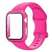 baratos Pulseiras de Apple Watch-Pulseira Esportiva Fecho Moderno Compatível com Pulseira Apple Watch 38mm 40mm 41mm 42mm 44mm 45mm 49mm com caixa Mulheres Homens Antichoque Silicone pulseira de substituição para iwatch Ultra 2