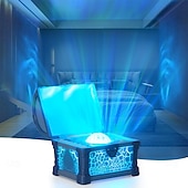 voordelige star galaxy projector lichten-noorderlicht projector 7 kleuren schatkist nachtlampje aurora licht projector met 8 effecten &amp;dimbare Galaxy Light sfeerverlichting voor de slaapkamer, cadeau voor kinderen, tieners en vrouwen
