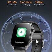 cheap Smartwatch-LC211 Smart Watch 2.01 inch Smartwatch Fitness Running Watch Bluetooth Temperature Monitoring Pedometer Call Reminder Compatible with Android iOS Women Men GPS Long Standby Hands-Free Calls IPX-5