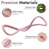 Недорогие аксессуары для сверл-3 эластичных резинки для упражнений в форме восьмерки с ручками для женщин, мужчин, рук, плеч, спины, ног, поддержания формы, фитнес-тренировки для всего тела, йоги, перетягивания каната для домашнего