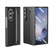 お買い得  サムスン用ケース-電話 ケース 用途 サムスンのギャラクシー Zフォールド7 Zフォールド6 Z Fold 5 Z Fold 4 バックカバー とスクリーンプロテクター 耐衝撃 レトロ風