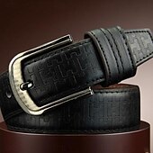 billiga Herrbälten-Herr Skärp Midjebälte Svart 8 PU läder Legering Modernt Modernt Enfärgad / vanlig färg Semester Dagliga kläder Ledigt / vardag