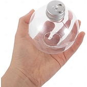 abordables Ornements-Lot de 10 boules d&#039;alcool de Noël transparentes de 50 ml/100 ml, ornements à remplir pour sapin de Noël avec pendentif en argent et en or, boules d&#039;alcool suspendues pour bricolage, décoration de fête