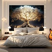 economico Arazzi da parete-arazzo Striscioni Arazzi da Parete Albero della vita 森林 Mistico Camera da letto Soggiorno Dormitorio Decorazioni Parete Porta Sfondo
