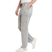 economico Pantaloni cargo-Per uomo Pantaloni Cargo Pantaloni Coulisse Elastico in vita Multi-tasche Semplice Indossabile All&#039;aperto Quotidiano Campeggio &amp; Escursionismo Moda Classico Nero Cachi
