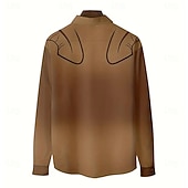 Χαμηλού Κόστους ανδρικά πουκάμισα γουέστερν-Ανδρικά Χρωματική κλίση Πουκάμισο Δυτικό πουκάμισο Πουκάμισο καουμπόη Μακρυμάνικο Vintage ρετρό Causal ΕΞΩΤΕΡΙΚΟΥ ΧΩΡΟΥ Ρουχισμός Εργασίας Άνοιξη Φθινόπωρο Απορρίπτω