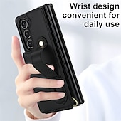 olcso Samsung-tokok-telefon Ügy Kompatibilitás Samsung Galaxy Z-hajtás 7 Z Hajtogatás 6 Z Fold 5 Z Fold 4 Felhajtható fedél Kártyahely Ütésálló Retro PC PU bőr
