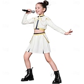 tanie Stroje dla dziewcząt-Zainspirowany koreańskim idolem Gwiazda popu Kostium Fantazyjne przebranie Wirtualny idol Kostiumy z filmów for Dla dziewczynek Dzieci Halloween Karnawał Spektakl Comic Con Anime Expo