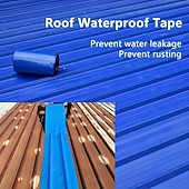 billige Byggematerialer-vanntett tape for gyllent tak - lekkasjesikker forsegling i industrikvalitet for jern og takflater - 1 stk. vanntett membran for bobiltak