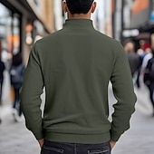 preiswerte Lässige Jacken-Herren Leichte Jacke Cordjacke Freizeitjacke Urlaub Täglich Atmungsaktiv Tasche Frühling Herbst Einfach Mode Klassisch Revers Regulär Schwarz Braun Hellgrau Armeegrün Aprikose Jacken