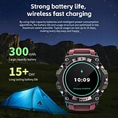 voordelige Smartwatches-LOKMAT ATTACK 3 PRO Slimme horloge 1.39 inch(es) Smart horloge Bluetooth Stappenteller Gespreksherinnering Slaaptracker Compatibel met: Android iOS Dames Heren Lange stand-by Handsfree bellen