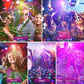 halpa Projektorivalaisimet-kannettavat ääniaktivoidut juhlavalot sisätiloihin ladattava akkukäyttöinen/usb dj diskopallo strobovalot autohuoneeseen aikuisille lahjat uudenvuodenaaton juhlatarvikkeet joulukoristeet