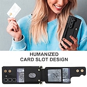olcso Samsung-tokok-telefon Ügy Kompatibilitás Samsung Galaxy Z-hajtás 7 Z Hajtogatás 6 Z Fold 5 Z Fold 4 Felhajtható fedél Kártyahely Ütésálló Retro PC PU bőr
