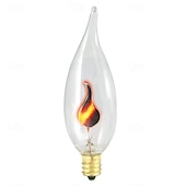 economico Lampadine decorative-lampadine a incandescenza stile tremolante e14/e27, lampadine a candela, lampade a candela di Halloween, lampadine a effetto fiamma a LED