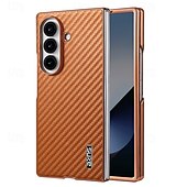 Недорогие Чехлы для Samsung-телефон Кейс для Назначение SSamsung Galaxy Z-образный сгиб 7 Z-сгиб 6 Z Fold 5 Z Fold 4 Кейс на заднюю панель Защита от удара Ретро ТПУ Кожа PU