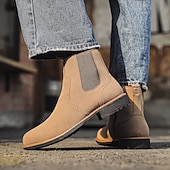 abordables Bottes de Chelsea-bottines Chelsea pour hommes, bottines à enfiler pour un style urbain décontracté et des tenues de tous les jours