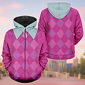 economico Grafica di personaggi di cartoni animati e film-Cacciatori di demoni KPop Saja Boys Cacciatrice Tigre Derpy Abbigliamento esterno Felpa con zip 3D Personaggio Tasca Frontale Grafico Per Per uomo Per donna Unisex Adulti Halloween Carnevale Stampa 3D