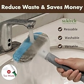 billige Vaskemidler-slitesterk børste for fjernelse av dyrehår til hunder &amp;katter – gjenbrukbare, vaskbare, skånsomme mot møbler, sofaer, tepper, klær &amp;sengetøy – stelleverktøy for kjæledyr, solid plast