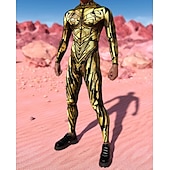 abordables Impresión-Trajes Zentai estampados Traje de cosplay Body Estampado Disfraz de carnaval Traje de Cuerpo Completo Hombre Mujer Disfraz Sexy Víspera de Todos los Santos Traje para Rendimiento Fiesta Mascarada