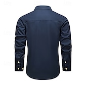 abordables Tapas-Hombre camisa cargo Camisa para senderismo Manga Larga Cuello Vuelto Camiseta Al aire libre Transpirable Primavera Otoño Algodón Negro Verde Ejército Caqui Caza Rutina de ejercicio Viaje