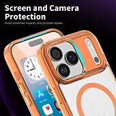 halpa iPhone-kotelot-puhelin Etui Käyttötarkoitus Samsung Galaxy 17 Air 16 15 14 Pro Max Plus 16e 13 Pro Max Takakuori Tukee langatonta latausta Iskunkestävä Väri kaltevuus TPU PC