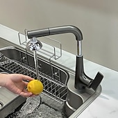 abordables Robinets de cuisine-Robinet de cuisine - Poignée unique à un trou Électroplaqué / Finitions peintes Extractible / Rétractable / Bec Standard Ensemble central Moderne Contemporain Kitchen Taps