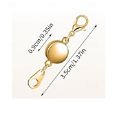 cheap Arts, Crafts &amp; Sewing-12 Pack Magnetic Necklace Clasps and Closures  Strong Magnetic Jewelry Extenders for Necklaces and Bracelets, Gold &amp; Silver Plated Round Clasps for DIY Jewelry Making