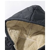 billiga Pojkars dunjacka och parka-Barn Pojkar Hoodiejacka Pufferjacka Ytterkläder Ensfärgat Långärmad Dragkedja Ficka Täcka Utomhus Dagligen Svart Grå Vinter 4 år +